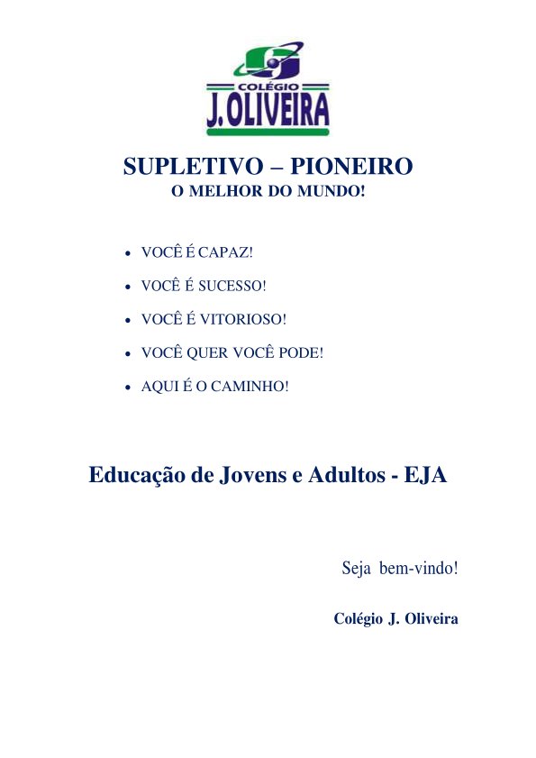 Colégio João Oliveira - Agenda 2026 - Página 01