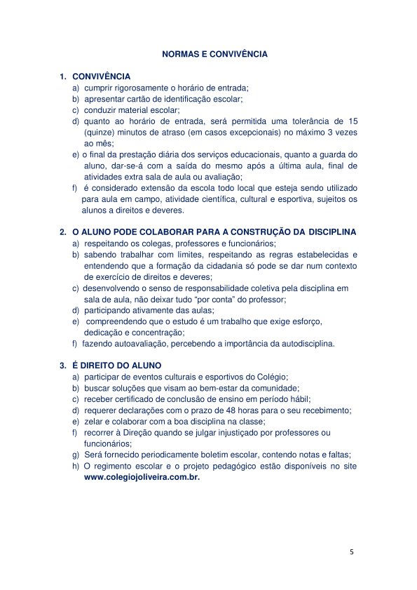 Colégio João Oliveira - Agenda 2026 - Página 05