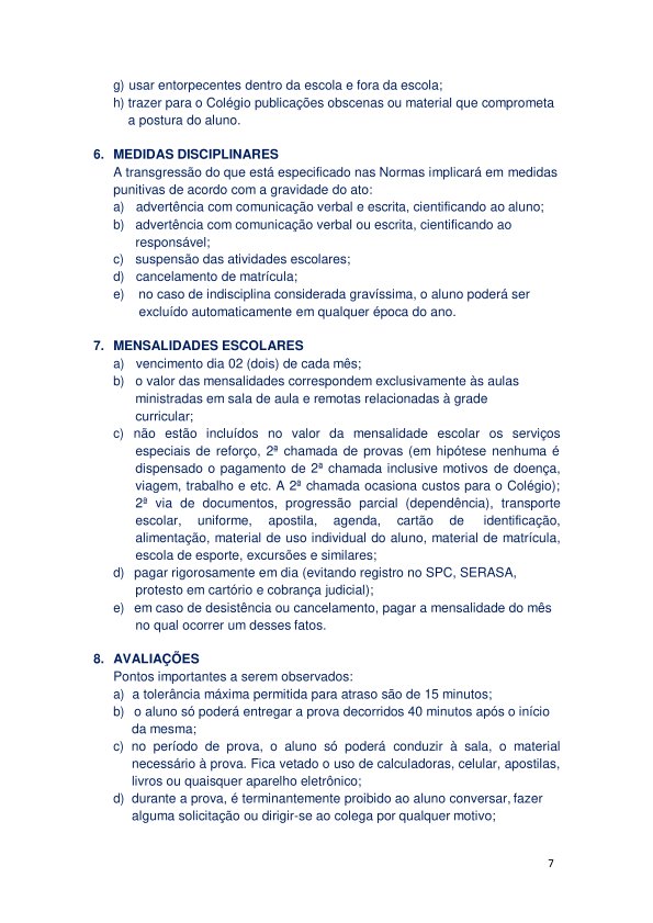 Colégio João Oliveira - Agenda 2026 - Página 07
