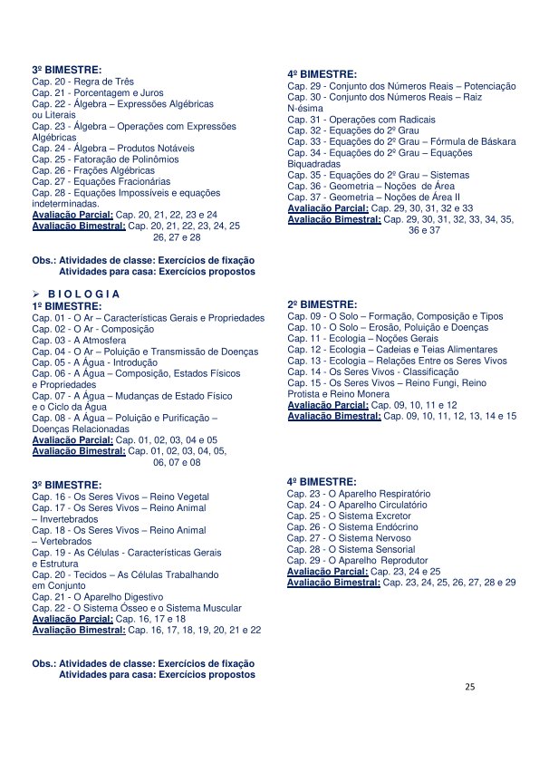 Colégio João Oliveira - Agenda 2026 - Página 25