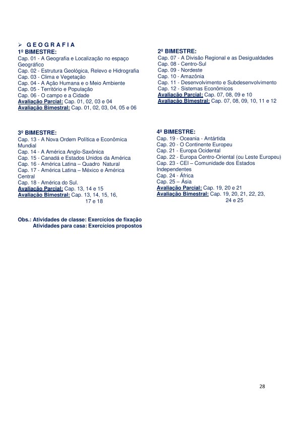 Colégio João Oliveira - Agenda 2026 - Página 28