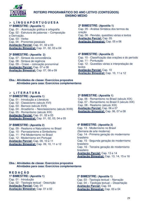 Colégio João Oliveira - Agenda 2026 - Página 29
