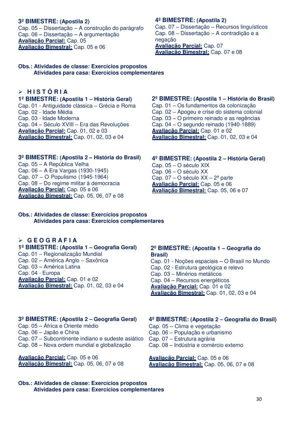 Colégio João Oliveira - Agenda 2026 - Página 30