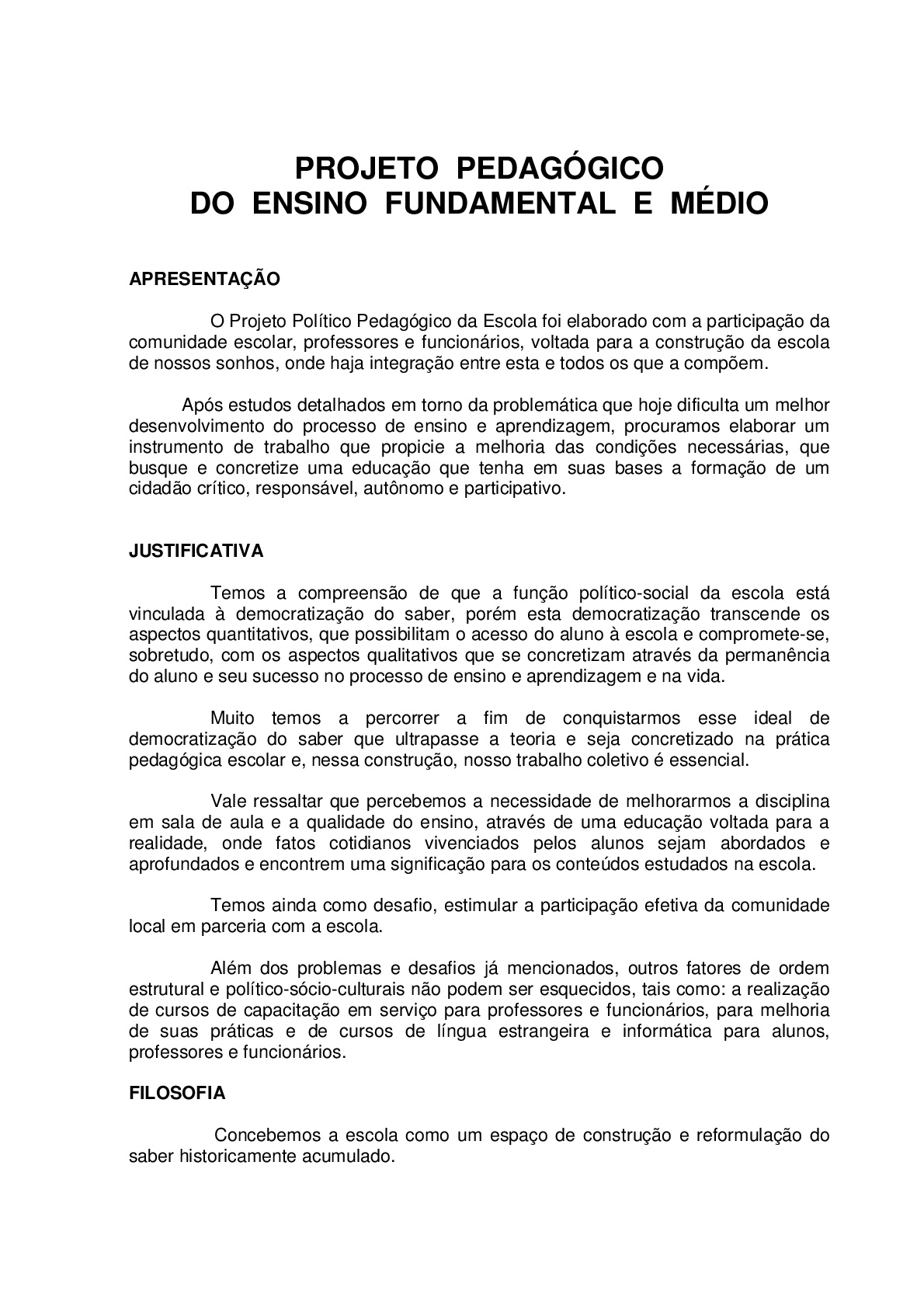 Projeto Pedagógico - João Oliveira